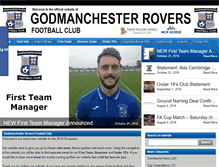 Tablet Screenshot of godmanchesterroversfc.co.uk